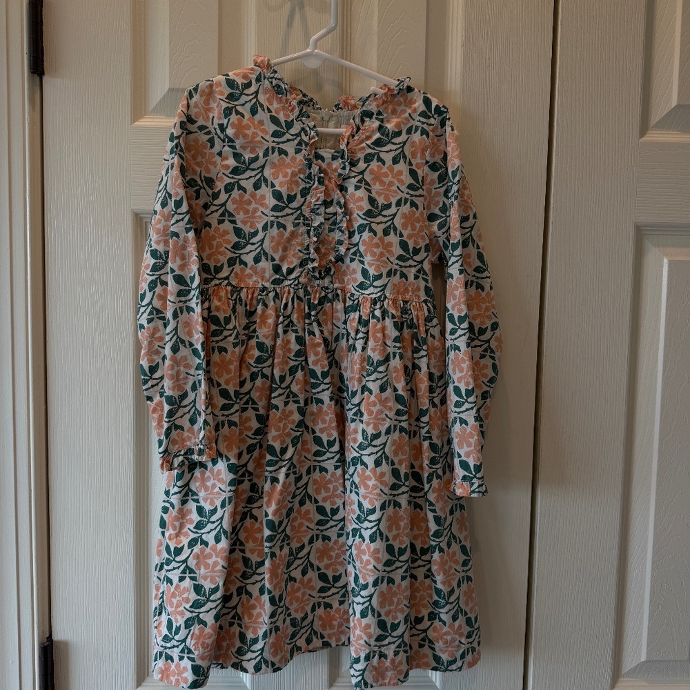 Pink Chicken floral long sleeve dress Size 8Y